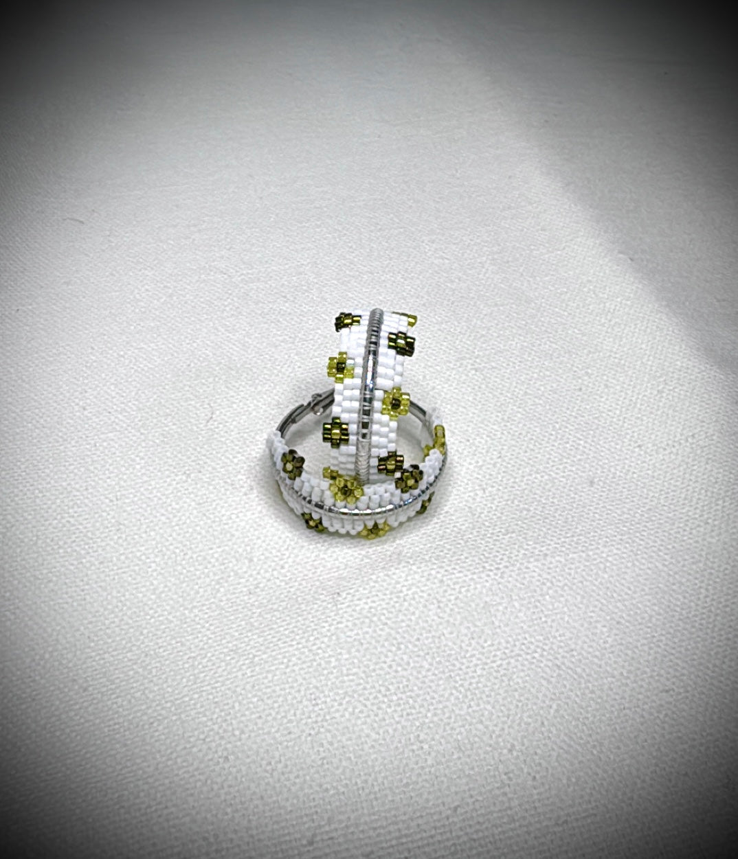 A Spring Green Retro Rez Girl Hoops (Small 1”)