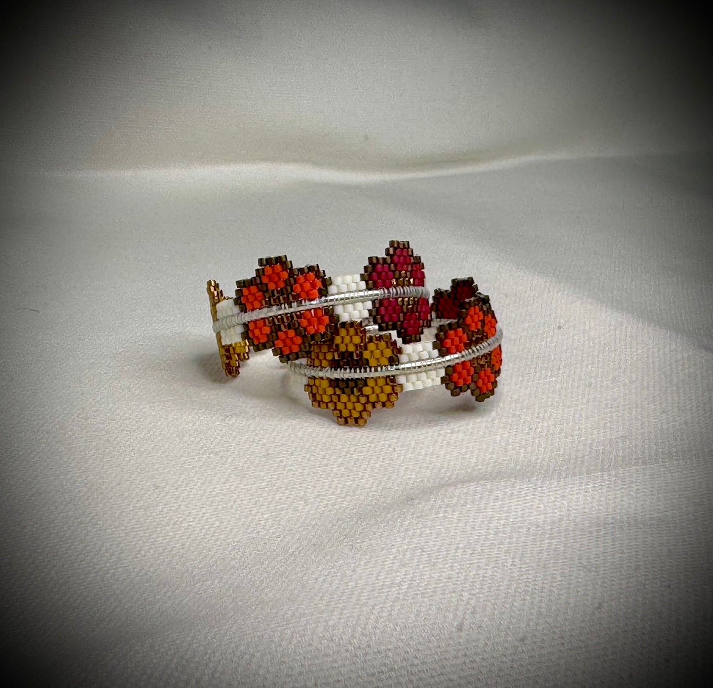 A Three sisters flowers Spring Rez Girl Hoops (Medium 1 1/2”)