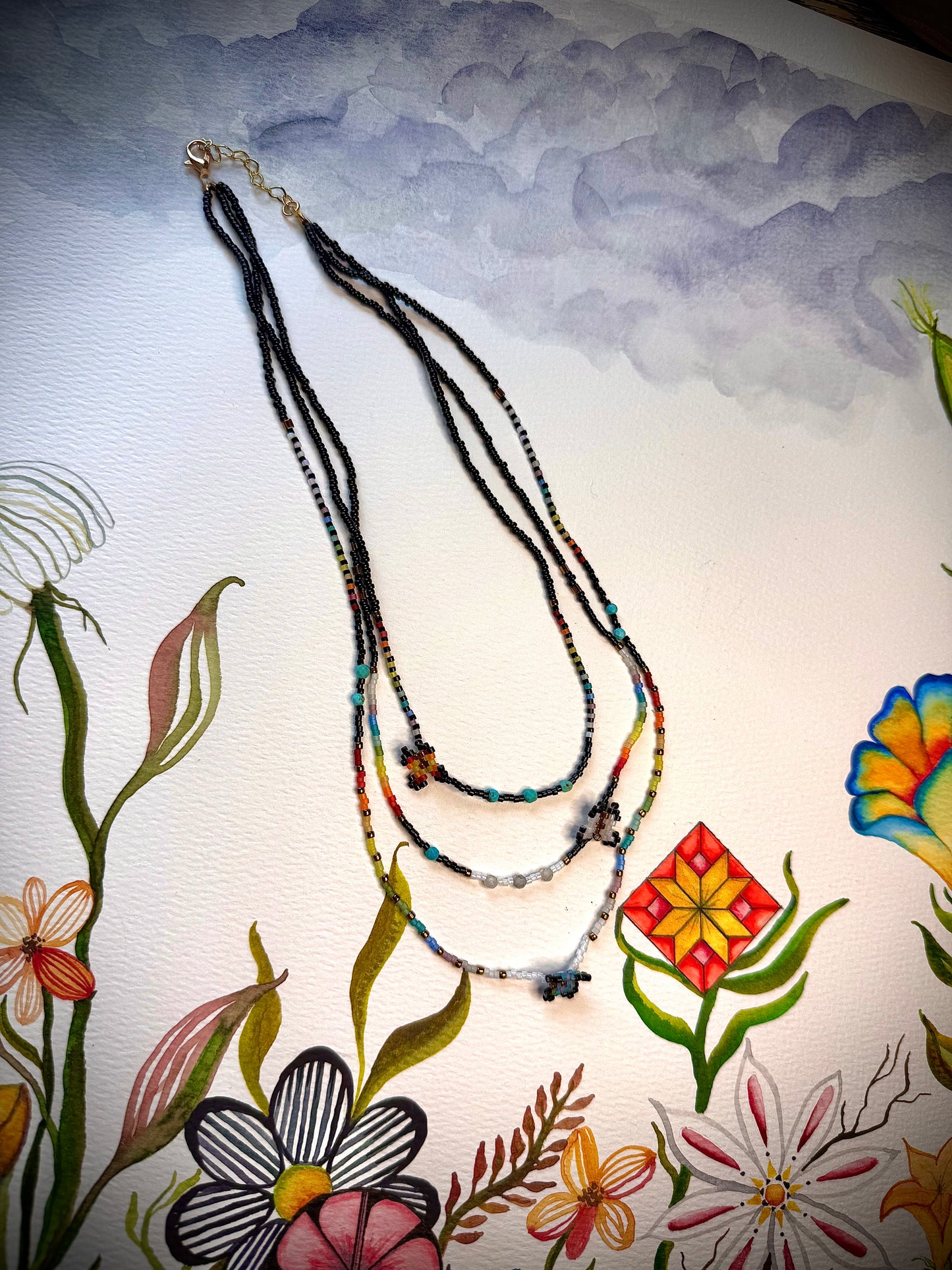 A Rainbow Butterfly Necklace